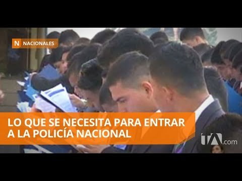 Hasta el domingo se puede aplicar para un cupo en la Policía Nacional - Teleamazonas