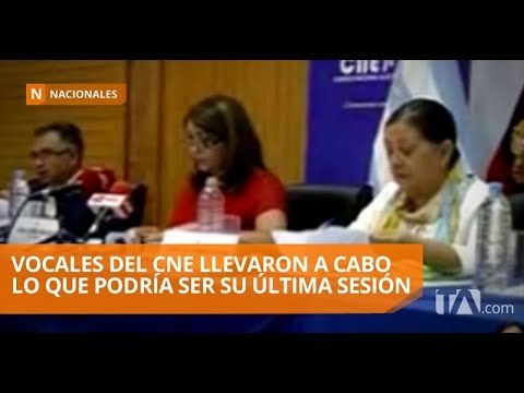 Se realizó la que podría ser la última sesión del CNE - Teleamazonas