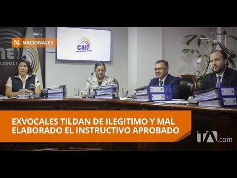 Exvocales del TSE cuestionan instructivo aprobado por el CNE - Teleamazonas