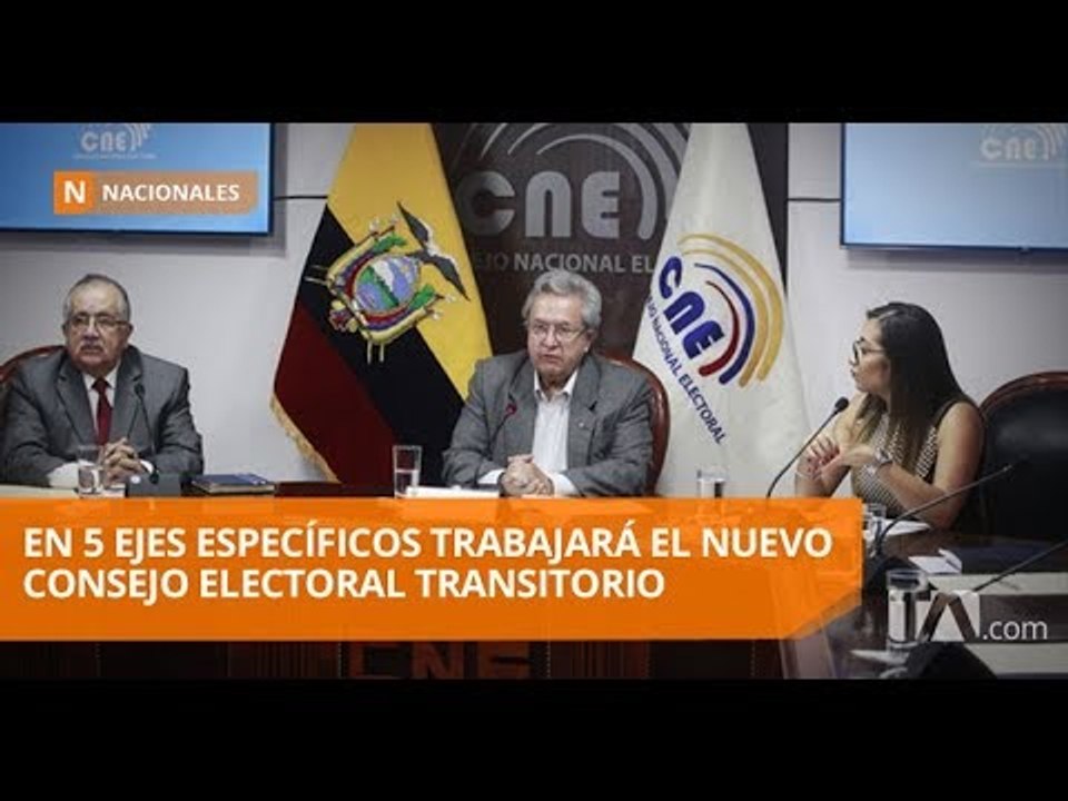El CNE transitorio marcará su trabajo en cinco ejes - Teleamazonas