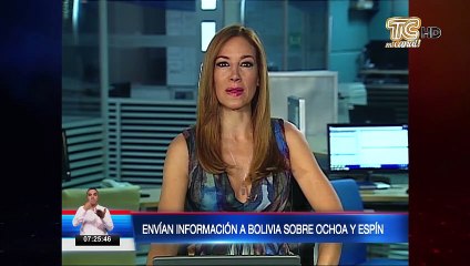 Envían información a Bolivia sobre Ochoa y Espín