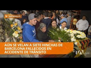 Sepultaron a cinco de los 12 hinchas que fallecieron el domingo - Teleamazonas