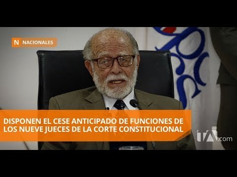 CPCCS-T destituye a todos los jueces constitucionales de Ecuador - Teleamazonas