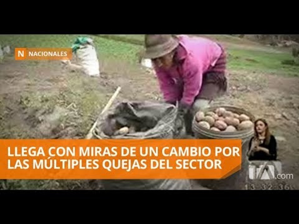 Xavier Lazo empezó sus funciones como ministro de agricultura - Teleamazonas
