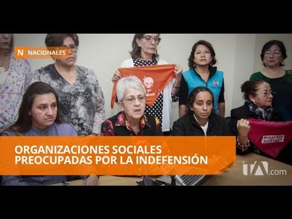 Coalición de mujeres está preocupada por desaparición de Min. Justicia - Teleamazonas