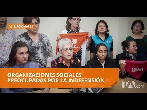 Coalición de mujeres está preocupada por desaparición de Min. Justicia - Teleamazonas