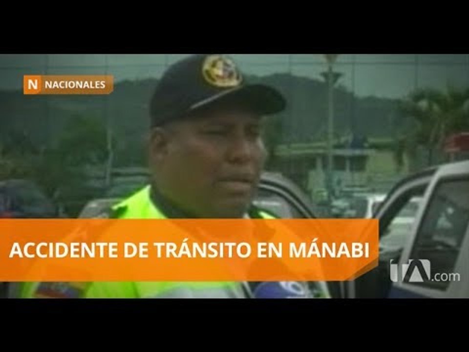 Accidente de tránsito en la vía Portoviejo - Manta deja cinco heridos - Teleamazonas