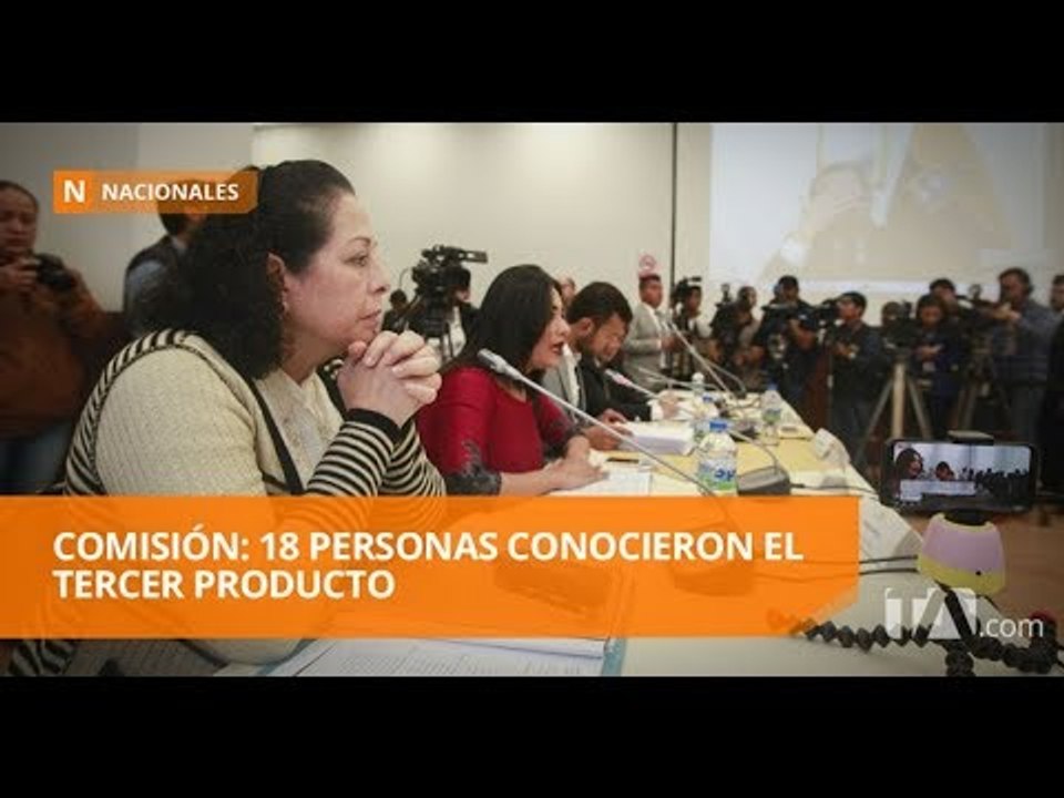 Comisión del caso Gabela indica que 18 personas conocieron informe - Teleamazonas