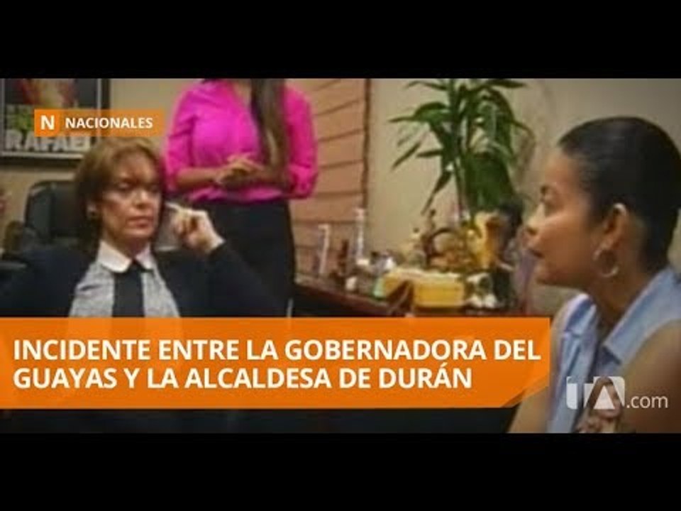 Enfrentamiento entre Alcaldesa y Gobernadora por falta de agua en Durán - Teleamazonas