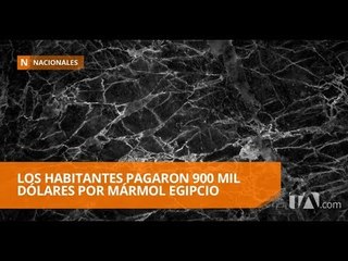 Varias piezas del mármol egipcio han sido retiradas por mala calidad - Teleamazonas