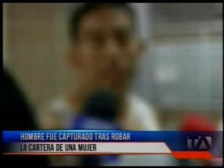 Detienen a "Sambito" tras robarle a una mujer