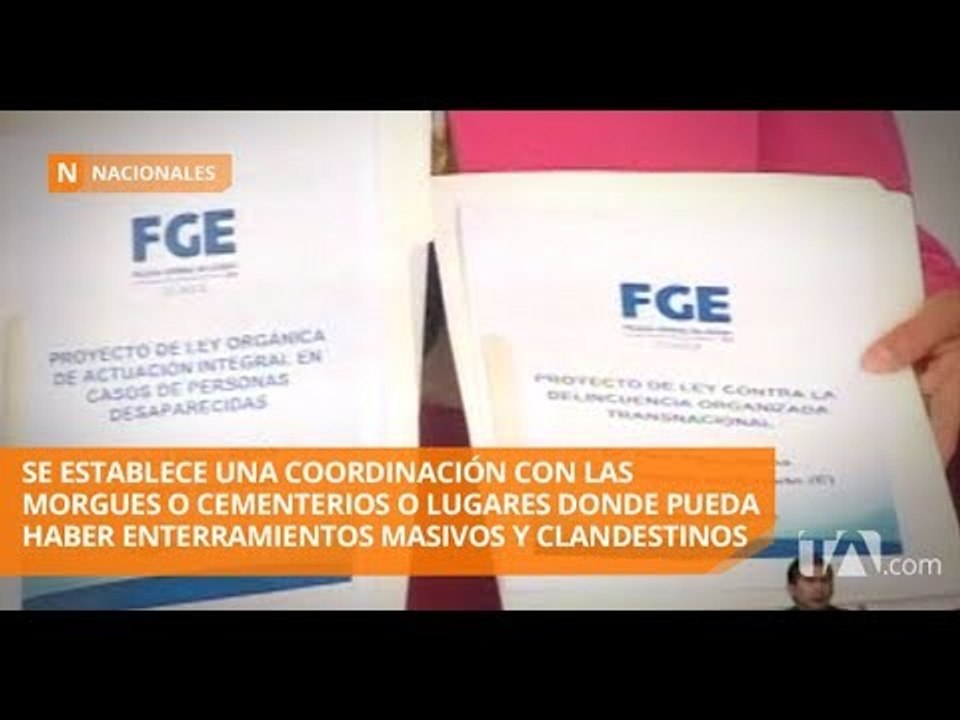 El Fiscal General presentó ante la Asamblea dos proyectos de ley - Teleamazonas