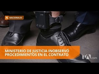 Video herunterladen: Se adquirió grilletes electrónicos sin estudios ni pruebas de funcionamiento - Teleamazonas