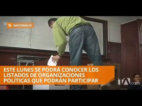 Concluye el plazo para registro de organizaciones políticas - Teleamazonas