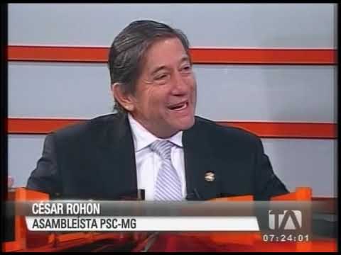 Entrevista al asambleísta César Rohon, sobre caso Gabela