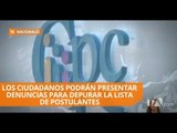 Empieza la etapa de denuncia ciudadana para candidatos del CPCCS-T - Teleamazonas