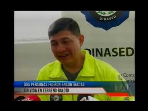 Don personas fueron encontradas sin vida en terreno baldío