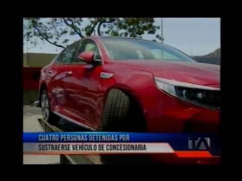 Cuatro personas detenidas por robar auto de concesionaria