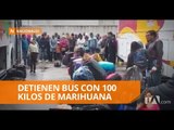 Detienen en Ipiales a un bus con 100 kilos de marihuana