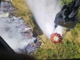 Helicóptero MI descarga agua en El Panecillo  - Teleamazonas
