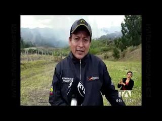 Fuerte incendio se registró en occidente de Loja