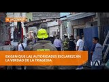 Familiares de fallecidos en incendio lideraron un plantón - Teleamazonas
