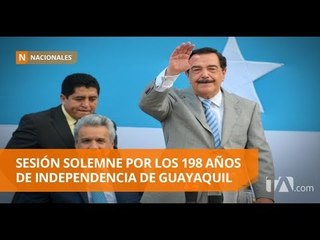 Lenín Moreno acompañó por segundo año consecutivo a Nebot  - Teleamazonas