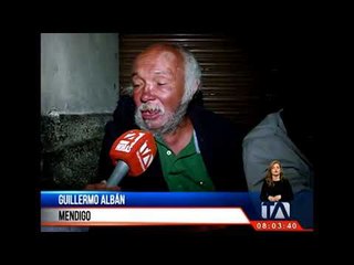 Los mendigos son parte del ambiente nocturno del Centro Histórico -Teleamazonas