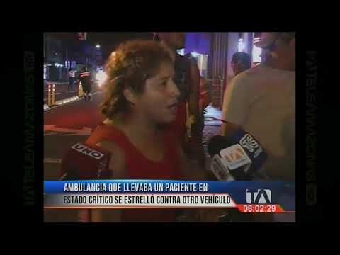 Ambulancia con paciente chocó contra otro vehículo