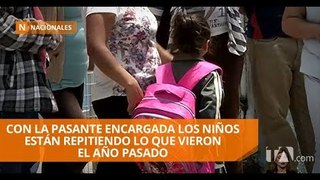 Padres de familia de escuela Diego Abad denuncian falta de profesores - Teleamazonas