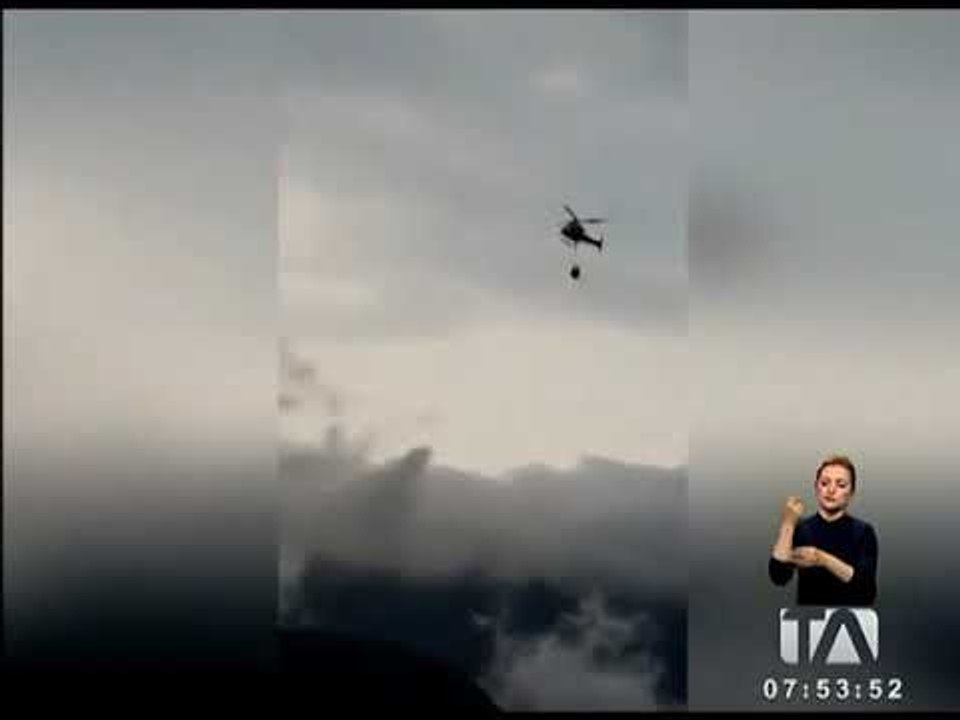 Incendio forestal en Baños puso en riesgo a especies de zoológico -Teleamazonas