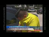 Policía decomisa cápsulas de droga escondidas en volante de auto