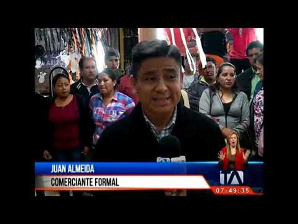 Ventas ambulantes afectan a comerciantes formales de Quito -Teleamazonas