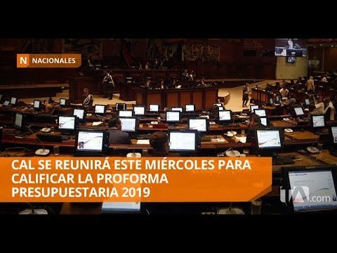 Dos comisiones aspiran a tratar la proforma presupuestaria 2019 - Teleamazonas