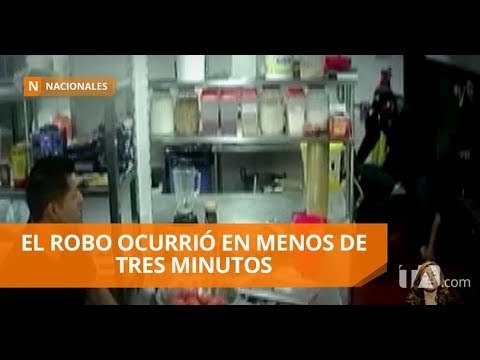 Delincuentes asaltaron restaurante ubicado en la avenida 9 de Octubre - Teleamazonas
