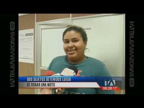 Dos sujetos detenidos luego de robar una moto