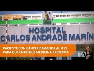 Download Video: Paciente con cáncer demanda al IESS para que entregue medicina prescrita -Teleamazonas