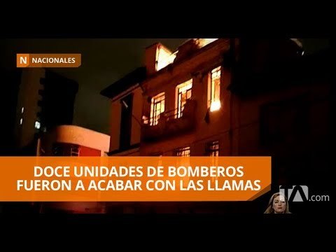 Edificio ubicado en El Ejido se incendió y causó pánico - Teleamazonas