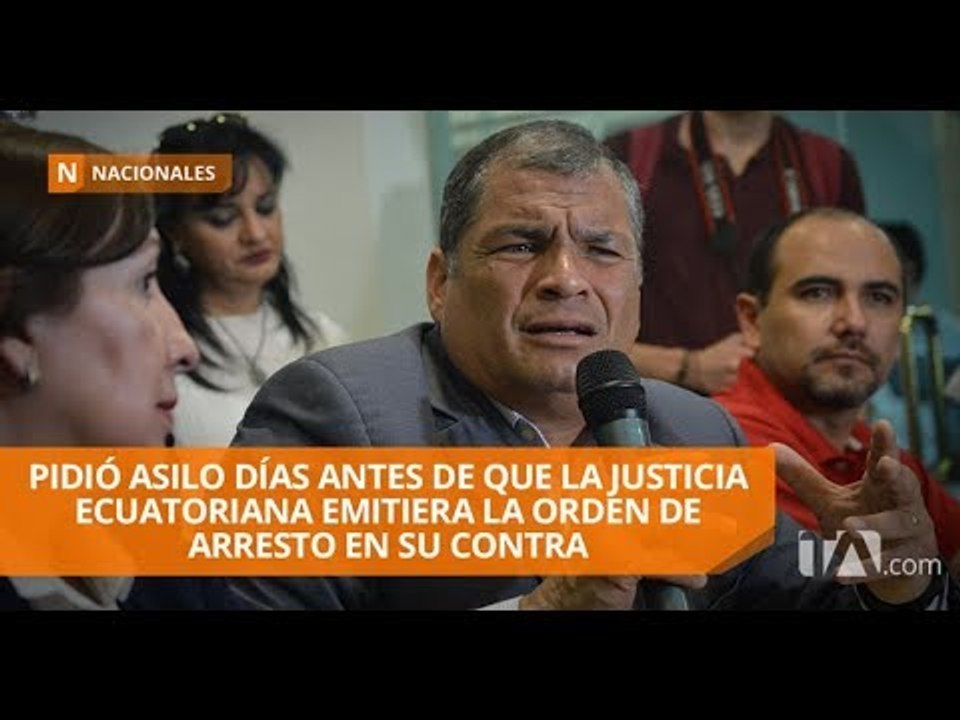 Correa solicitó asilo en Bélgica en junio pasad...