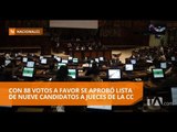 Asamblea aprobó lista de nueve candidatos a jueces de la CC - Teleamazonas