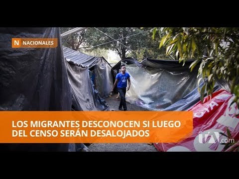 Inmigrantes venezolanos alojados en carpas fuero censados - Teleamazonas