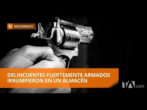 Cinco delincuentes armados roban almacén de electrodomésticos - Teleamazonas
