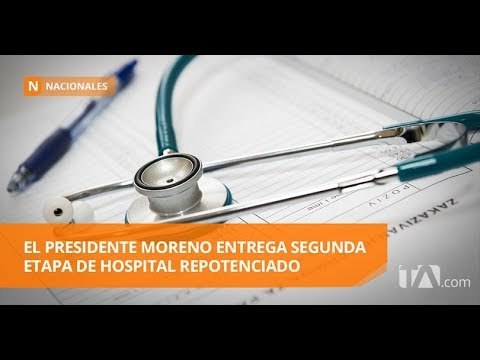 Lenín Moreno entregó segunda etapa de hospital en Tena - Teleamazonas