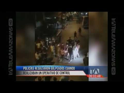 Policías resultaron golpeados cuando realizaban operativo de control a motos