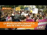 Cientos de mujeres marcharon en rechazo de la violencia - Teleamazonas