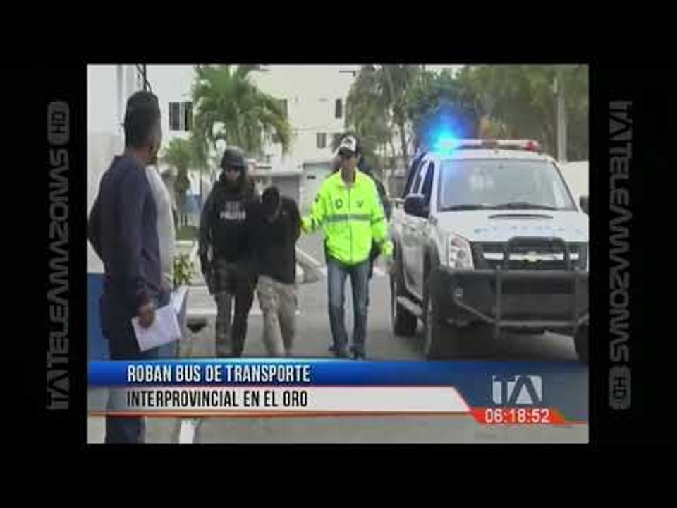 Roban bus de transporte interprovincial en El Oro