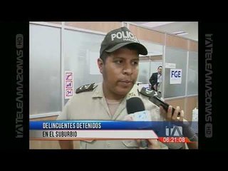 Delincuentes detenidos en el suburbio