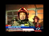 Un incendio de gran magnitud se registró en antigua fábrica Vicuña -Teleamazonas
