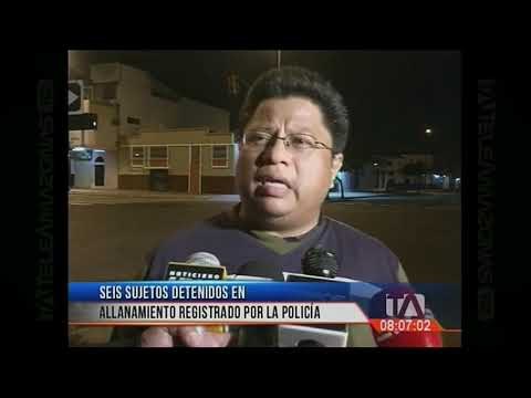 Seis sujetos detenidos en allanamientos registrados por la policía