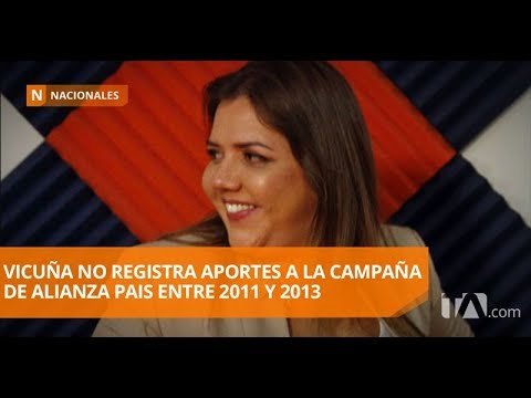 Según CNE, Vicuña no registra aporte a campaña entre 2011 y 2013 - Teleamazonas